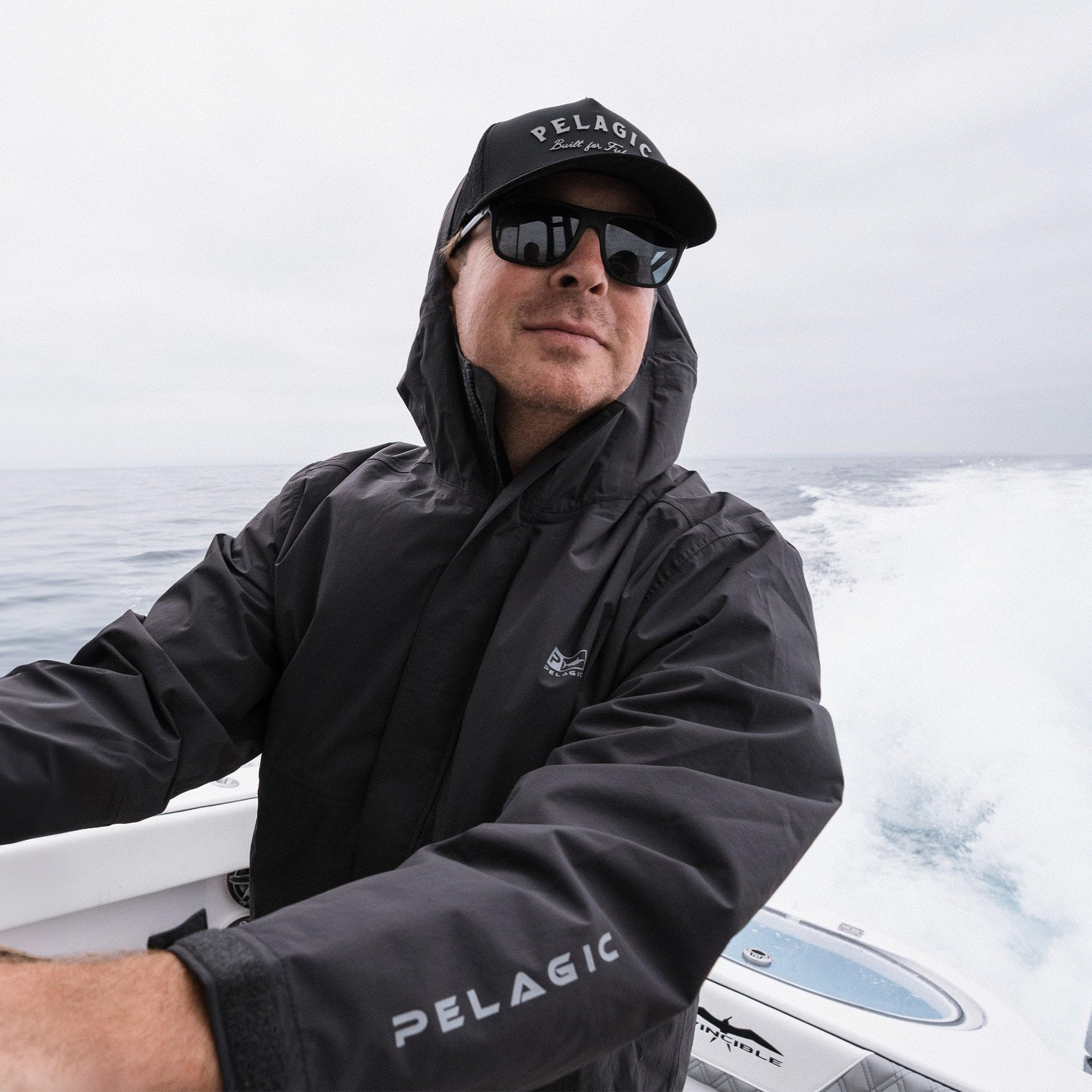 PELAGIC Squall Jacket packable pocket for easy stowaway on boat trips