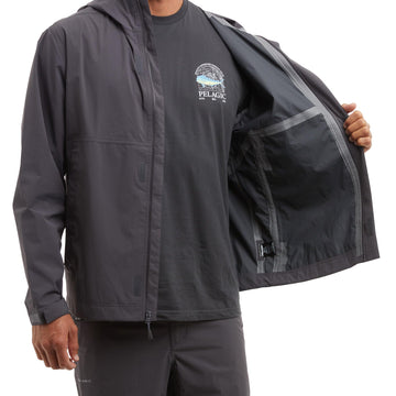 PELAGIC Squall Jacket recycled fabric highlights eco-conscious nylon material