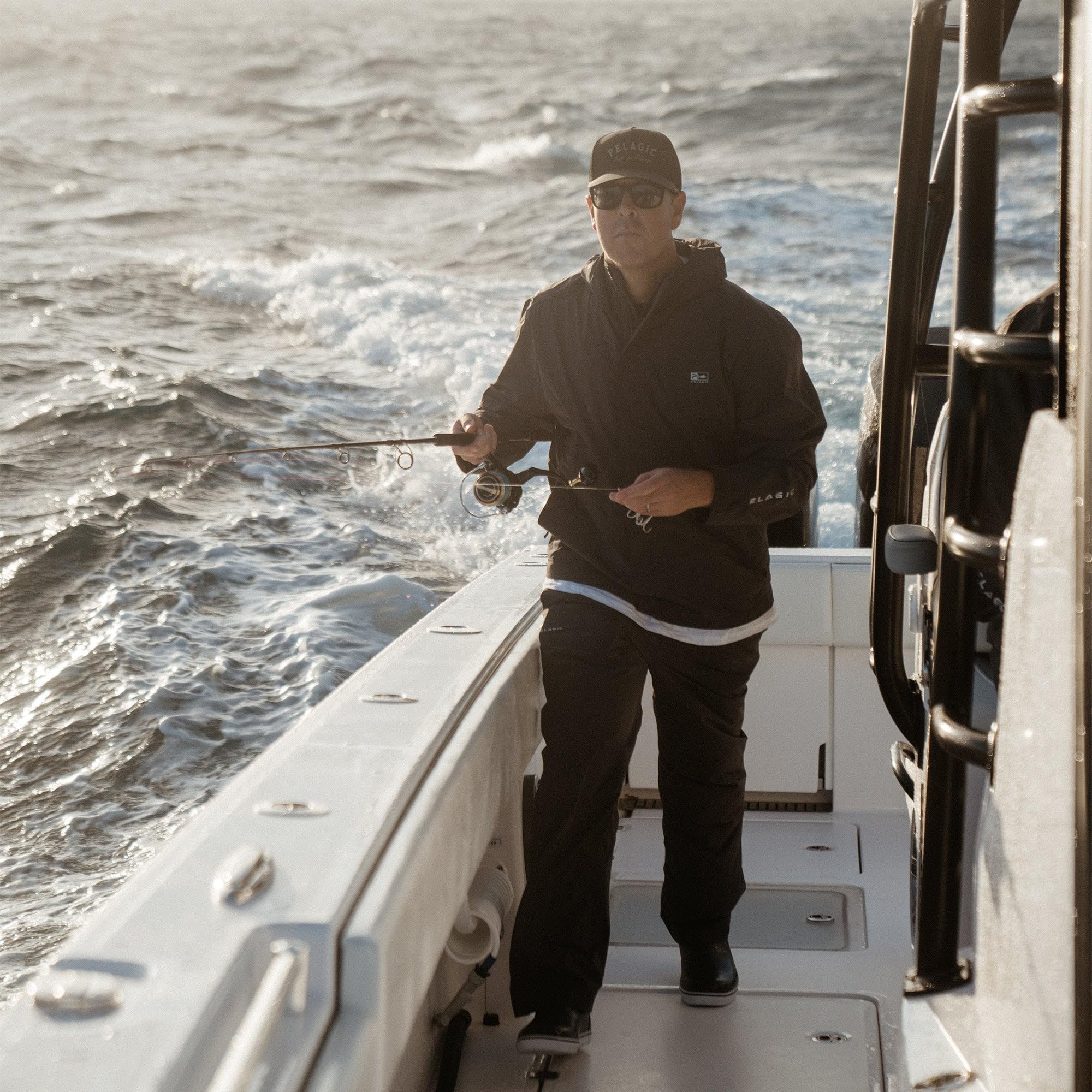 Pelagic Squall pant graphite packable design ideal for travel.