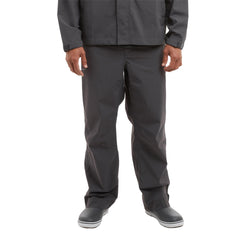 Pelagic Squall Pant Graphite side view for easy layering in rain.