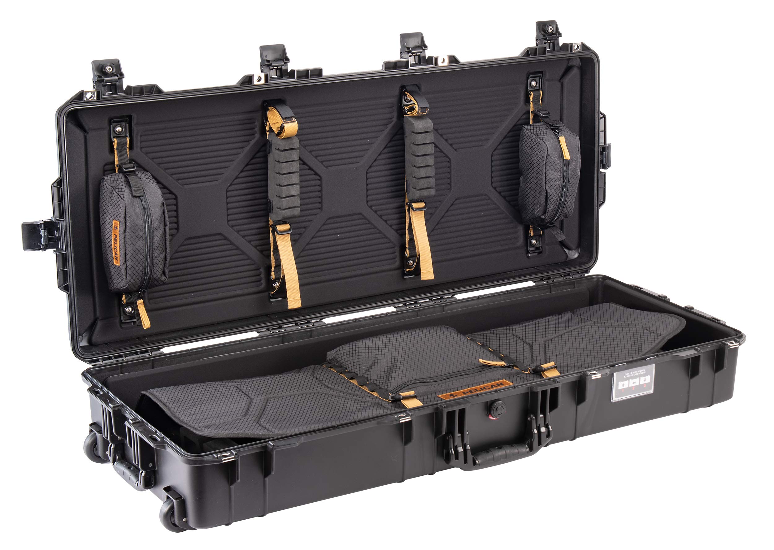 Pelican 1745airbow outer view shows rugged protection for travel gear.