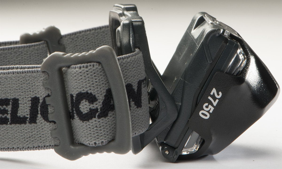 Pelican 2750C LED headlamp beam distance up to 90 meters for distance visibility.