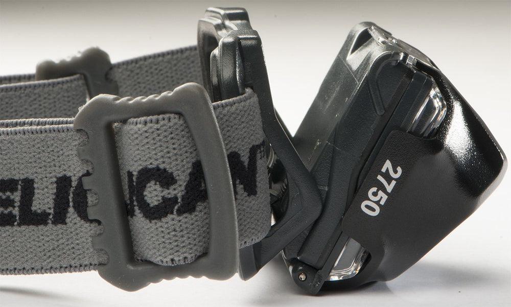 Pelican 2750C LED headlamp beam distance up to 90 meters for distance visibility.