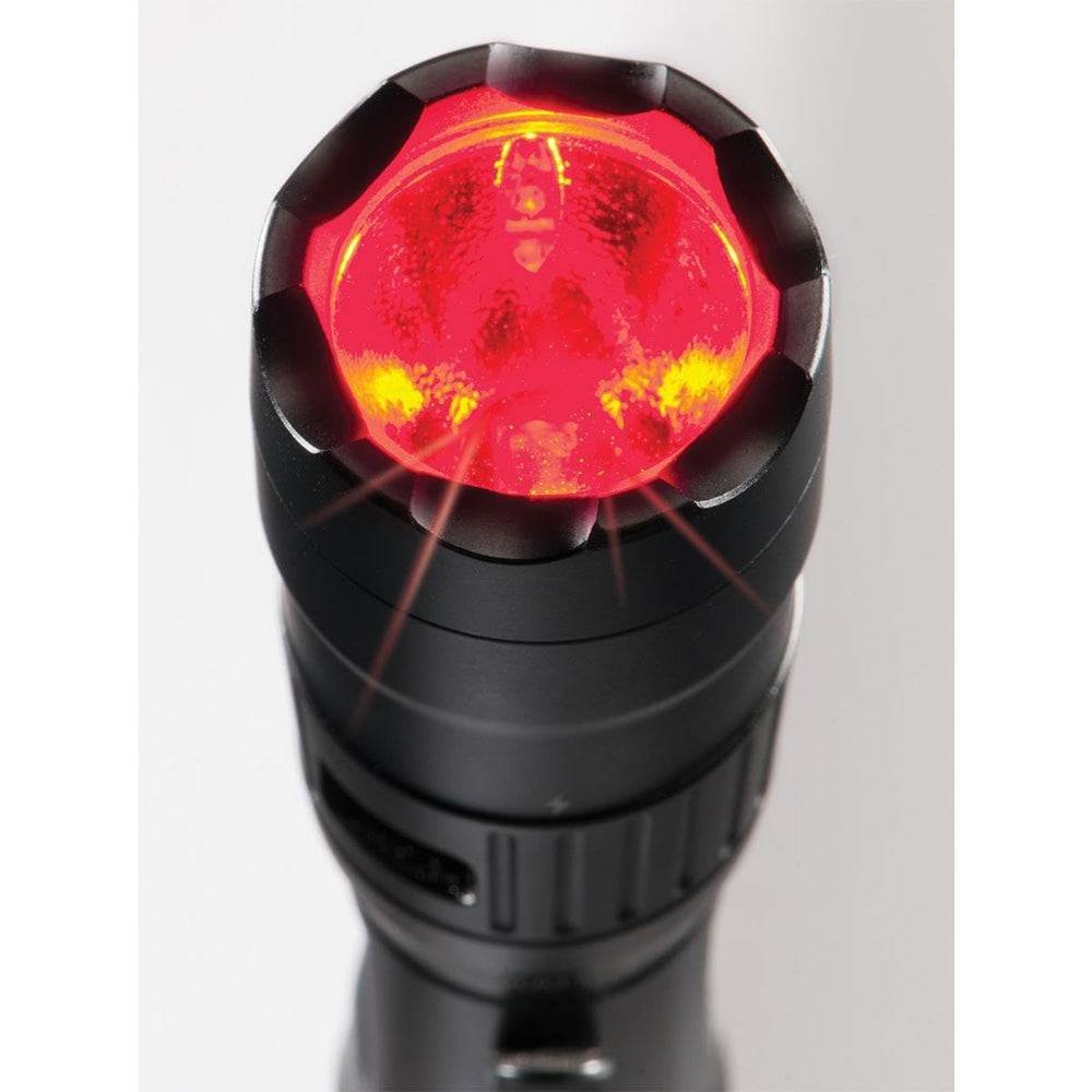 Pelican 7600 mode selector displaying high, medium, low, strobe