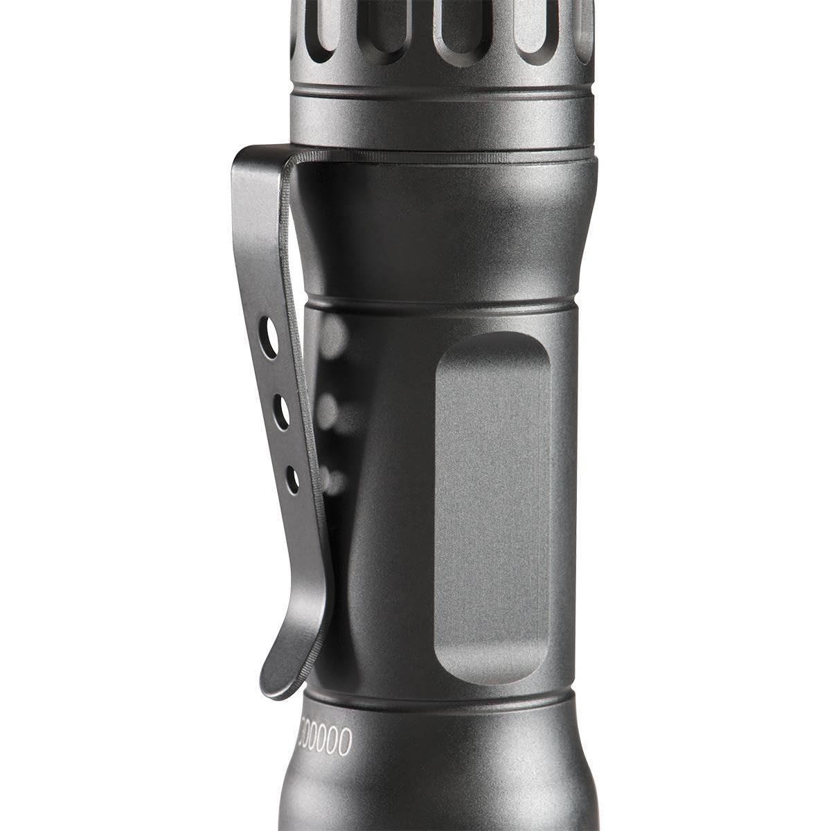 Close-up of Pelican 7600 tactical LED beam