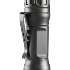 Close-up of Pelican 7600 tactical LED beam