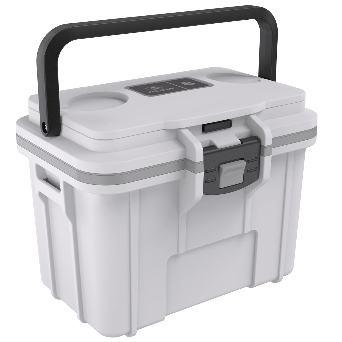 Pelican 8 Quart Lunch Box Cooler front view shows durable construction for daily use.