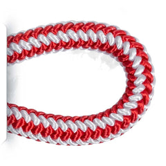 Pelican Arborist Rope coil in red and white enhances visibility for climbs