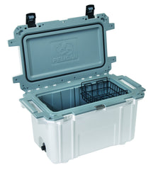 Pelican basket keeps food or bait elevated and dry in the cooler.