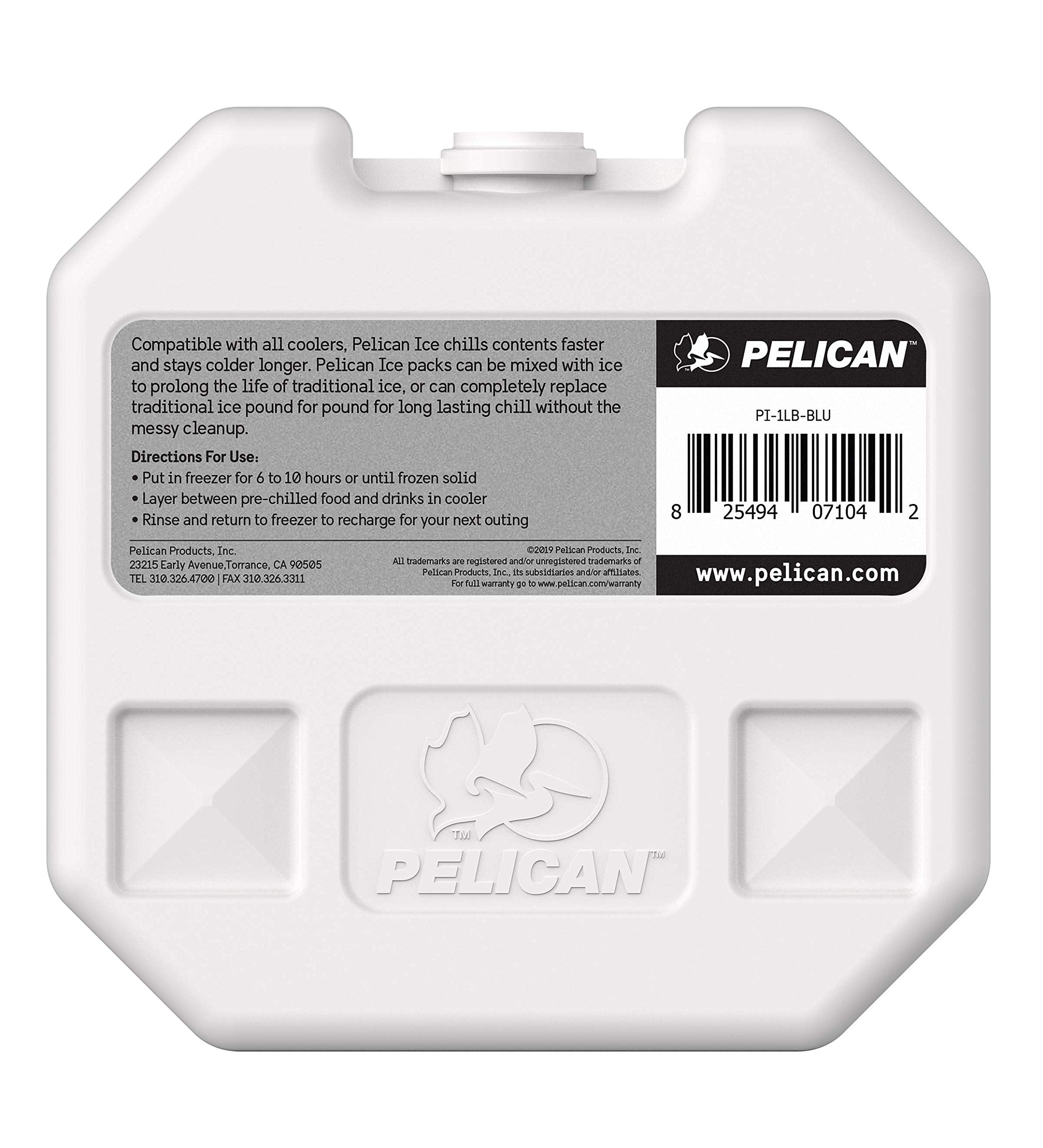 Pelican cooler ice pack inside showing fast chilling and long cold retention.