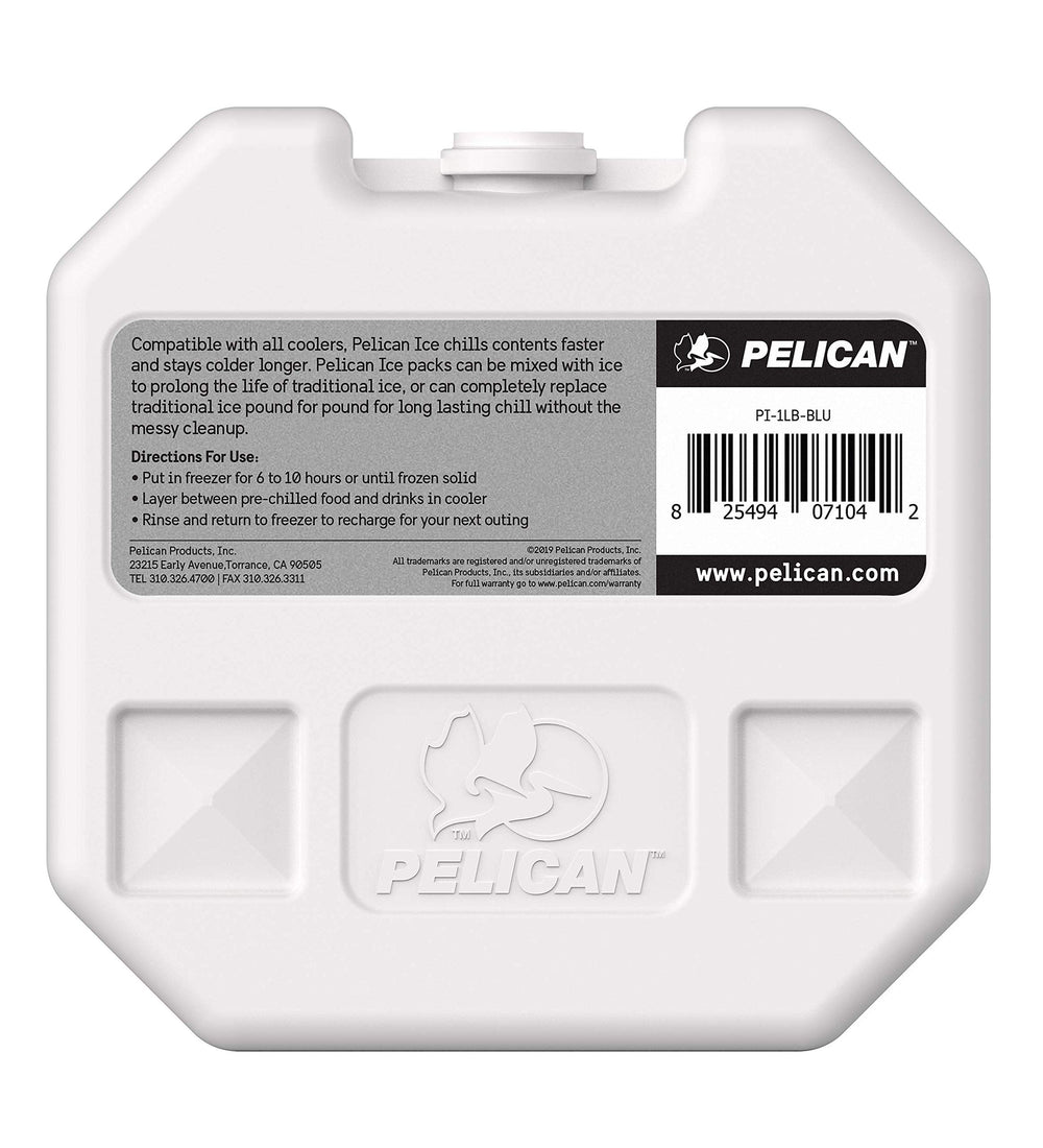 Pelican cooler ice pack inside showing fast chilling and long cold retention.