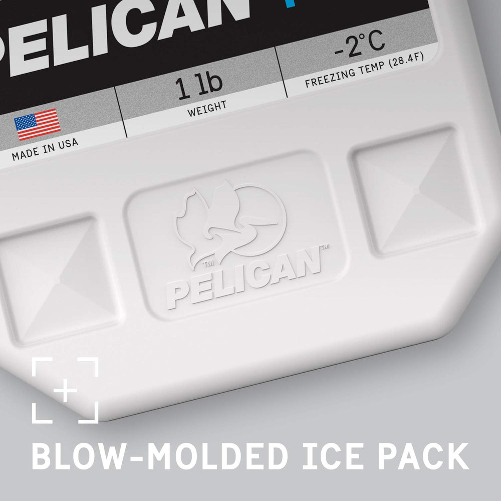 Pelican ice pack UV shell closeup highlighting sun protection.