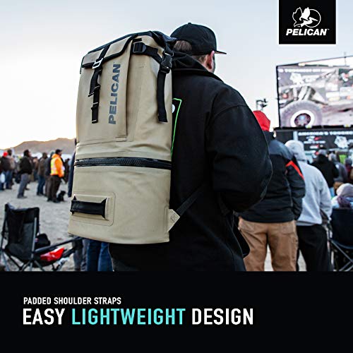 Pelican Dayventure Backpack Cooler compression-molded base helps it stand upright