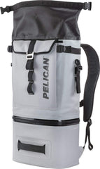Pelican Dayventure Backpack Cooler roll-top open, easy access to chilled items