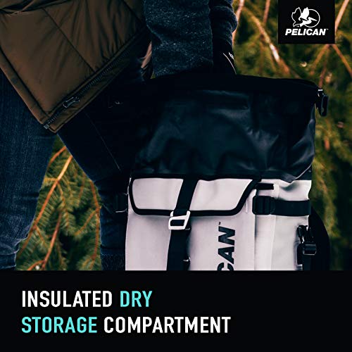 Pelican Dayventure Backpack Cooler upper compartment adds extra dry or chilling space