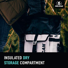 Pelican Dayventure Backpack Cooler upper compartment adds extra dry or chilling space