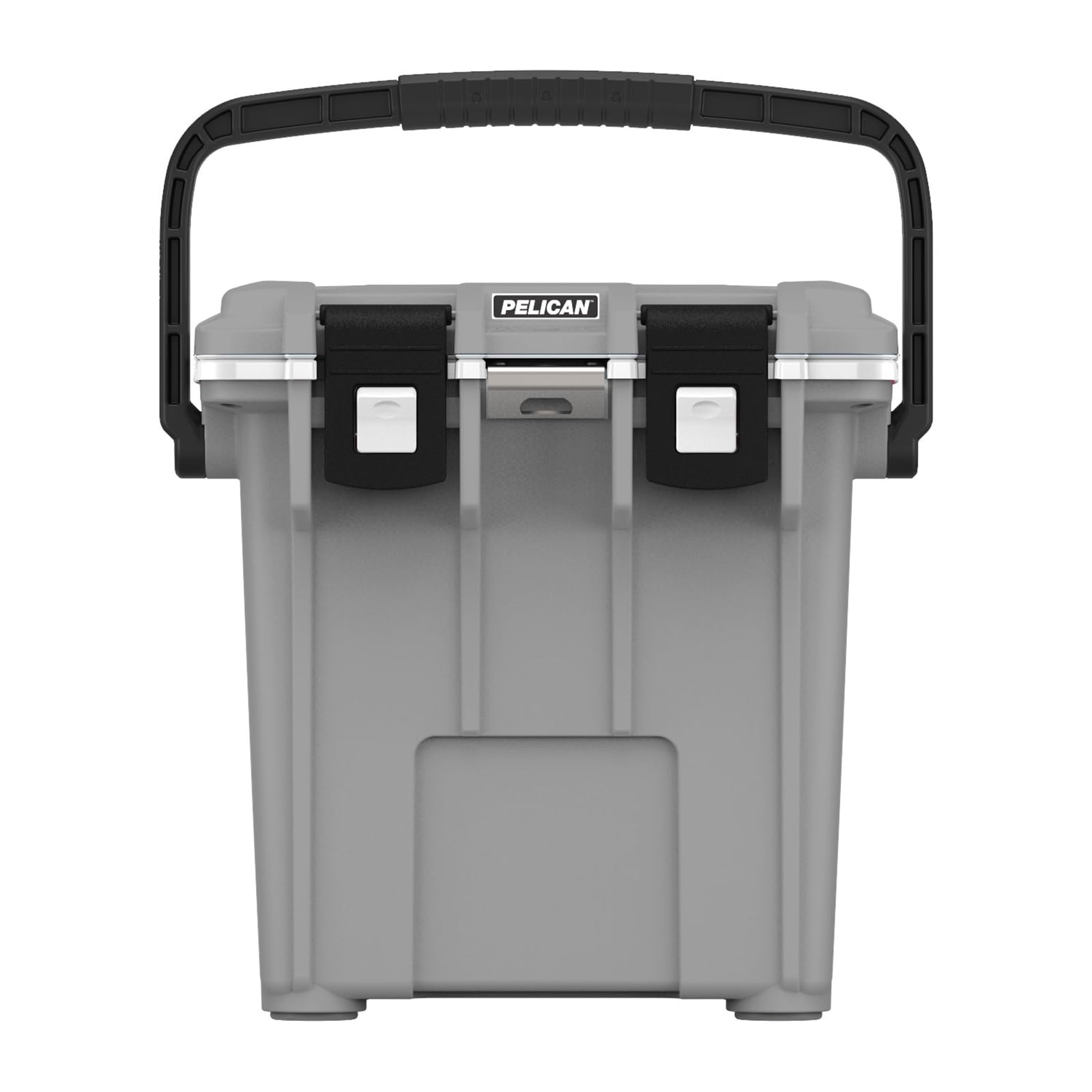 Pelican Elite 20qt cement-white exterior, rugged for outdoor use.