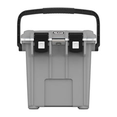 Pelican Elite 20qt cement-white exterior, rugged for outdoor use.