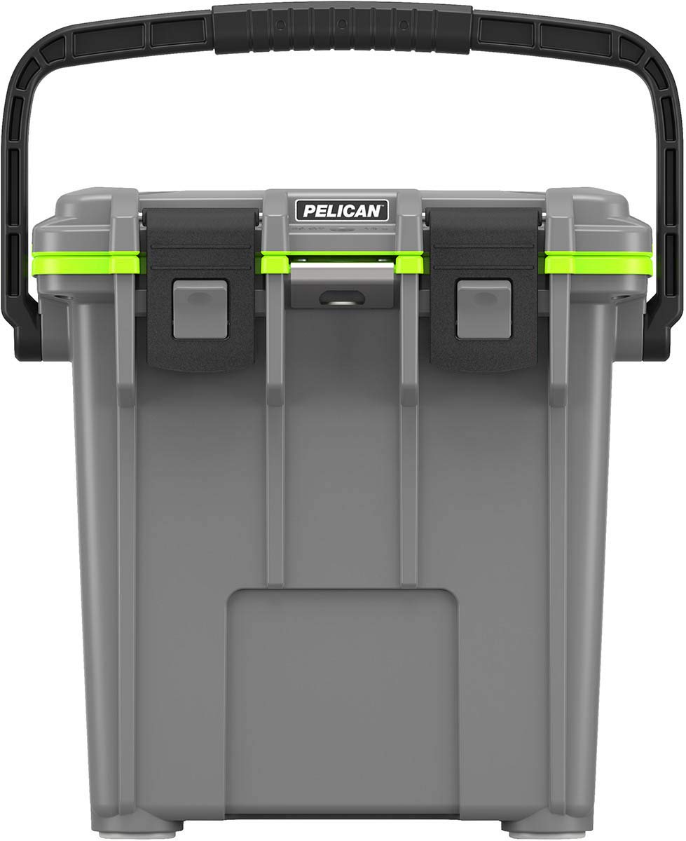 Pelican Elite 20Qt side view emphasizing ergonomic carry handle for easy transport