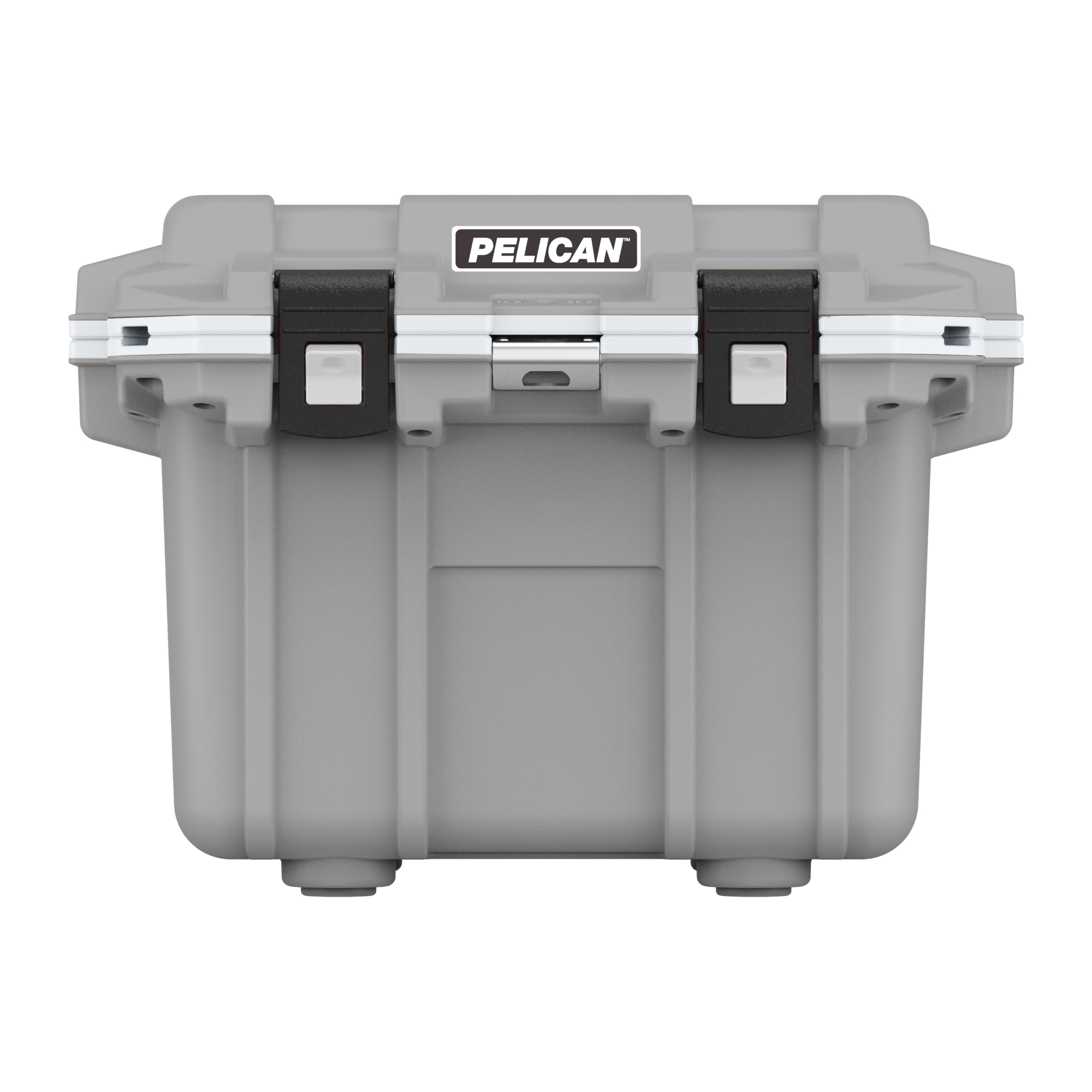 Pelican Elite 30qt cooler top view with rugged cement/white finish for outdoor adventures