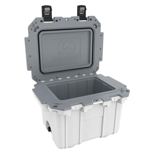 Pelican Elite cooler showing overmolded handle for easy carrying