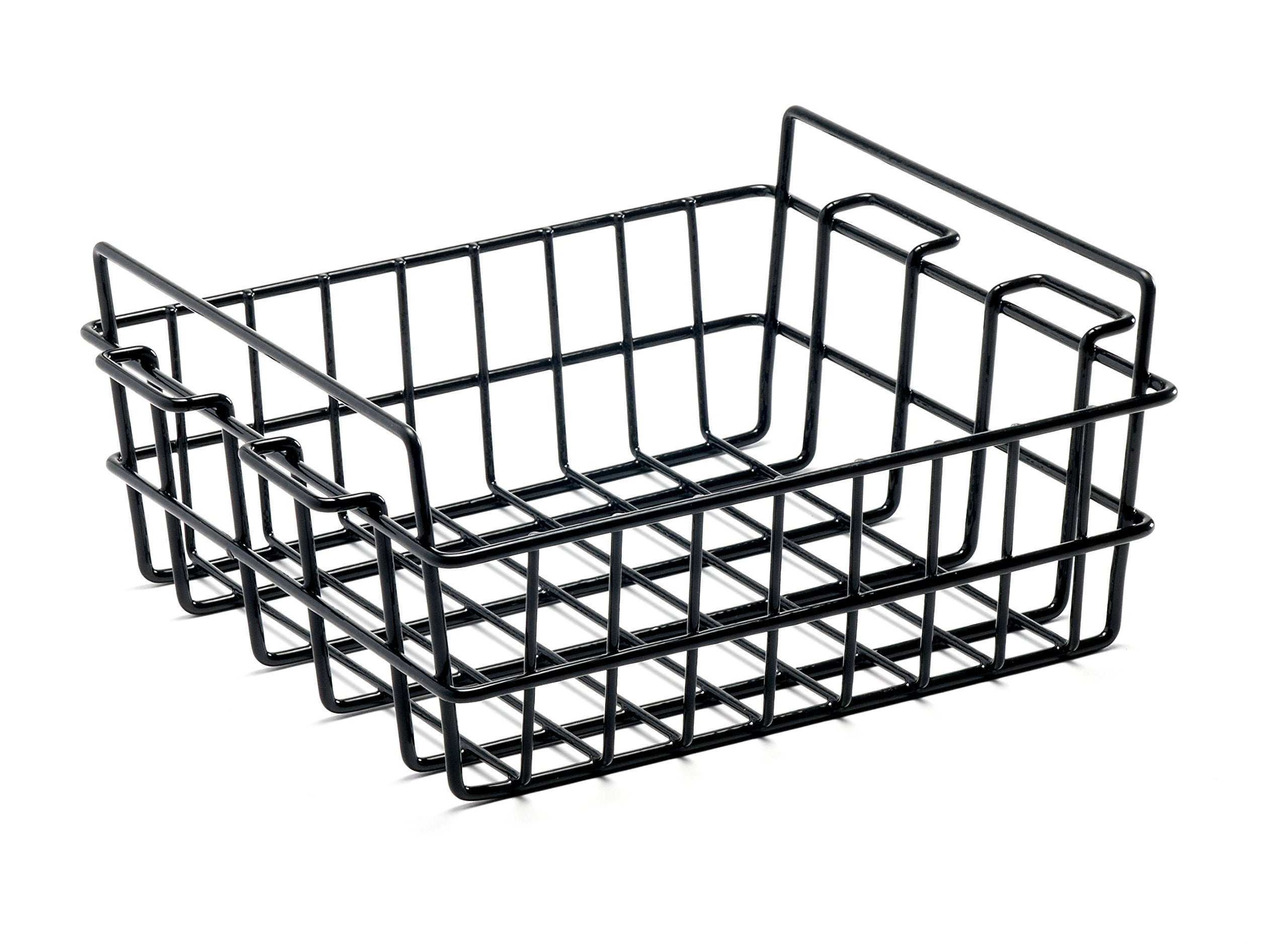 Pelican large wire basket inside Elite Cooler 50/70qt gray, organized and elevated.