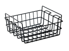Pelican large wire basket inside Elite Cooler 50/70qt gray, organized and elevated.