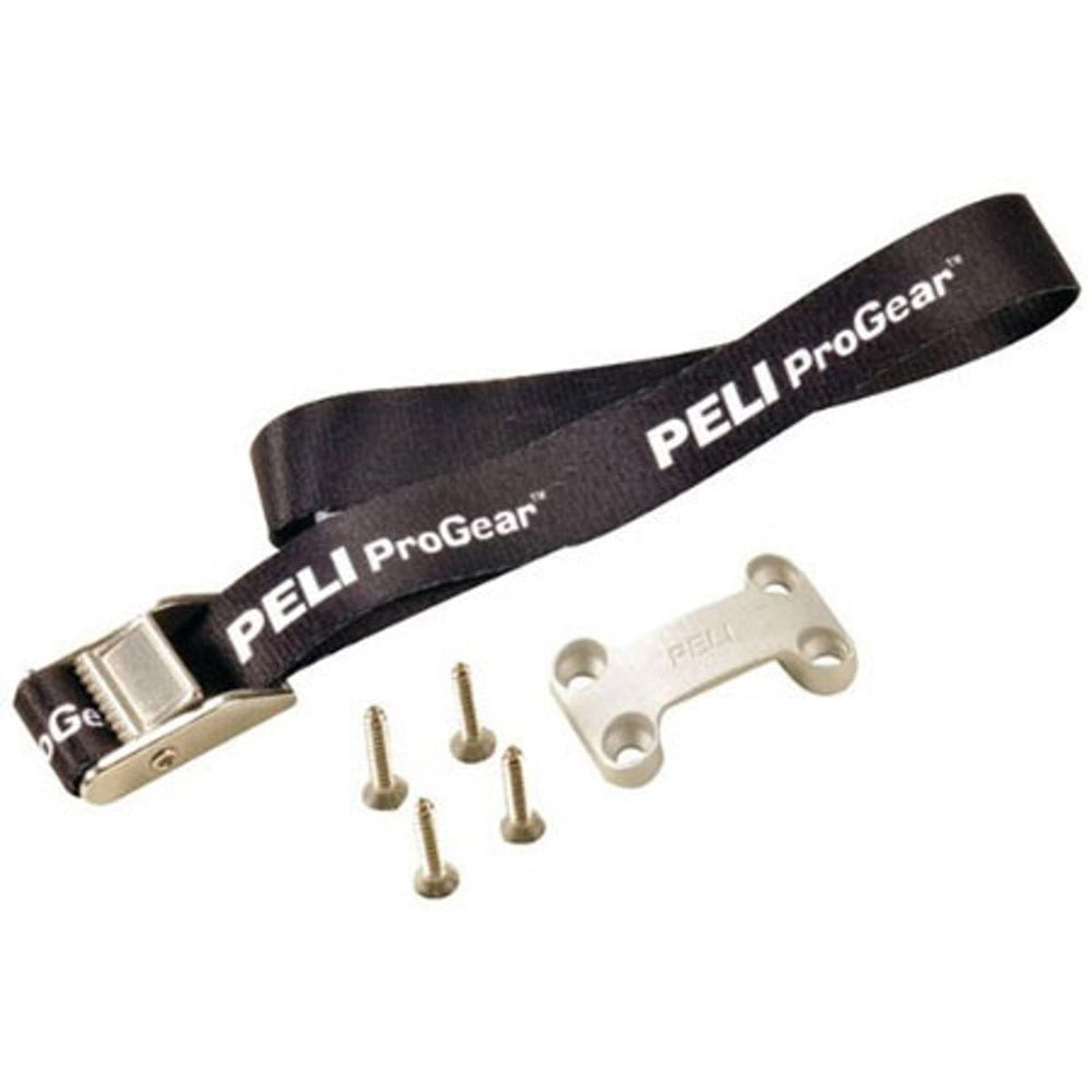 Pelican ProGear deck plates secure the cooler to a deck for stable transport.
