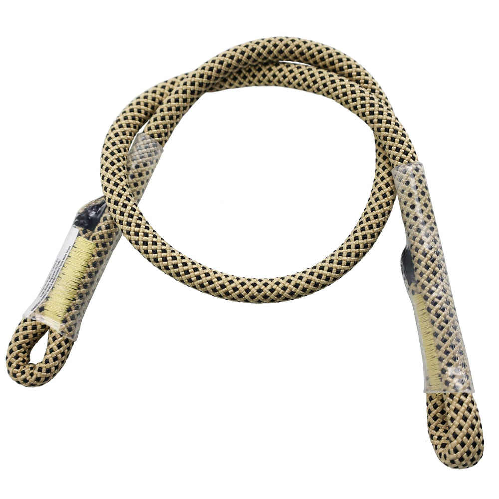 Pelican Rope Bulldog 8mm Technora prusik showing strong grip for arborist friction hitch.