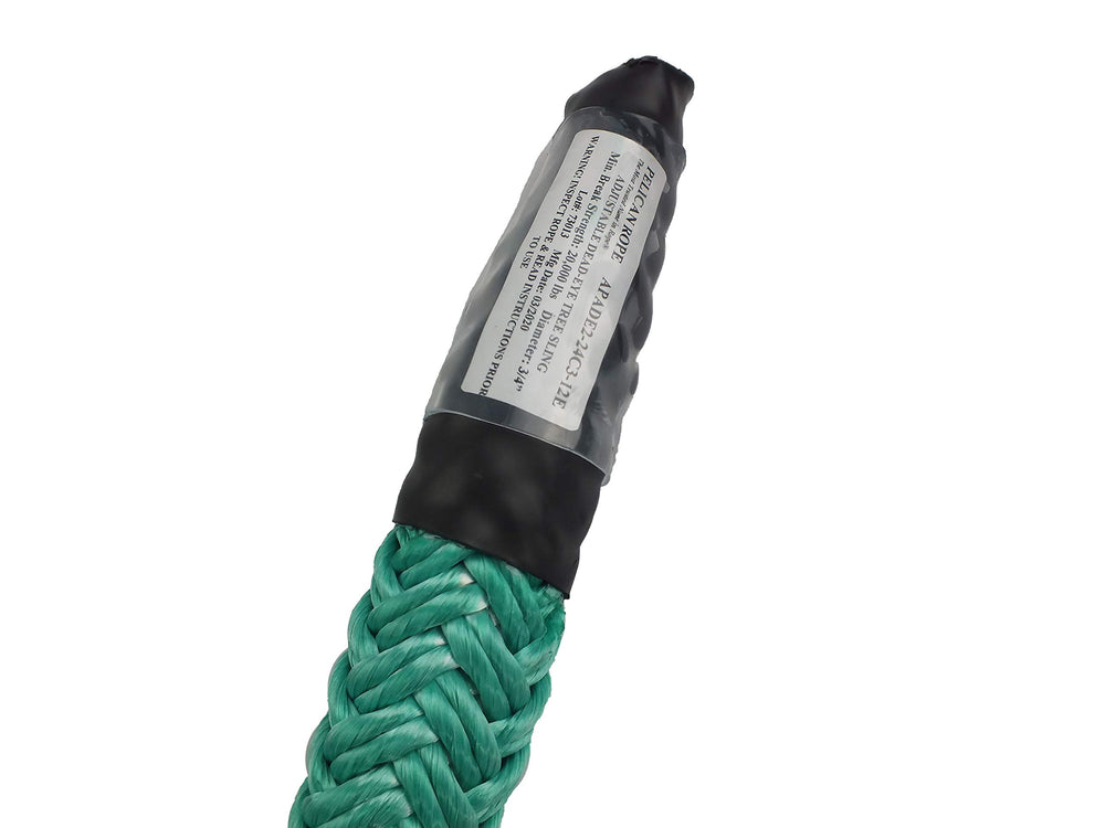 Pelican Rope Dead-Eye Sling ready for climbing setups in rugged outdoor use.