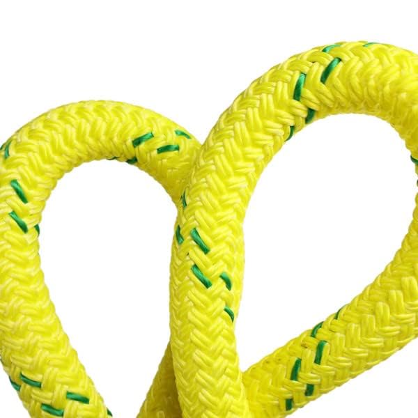 Pelican Rope Matador shows nylon core and polyester cover for balanced absorption.