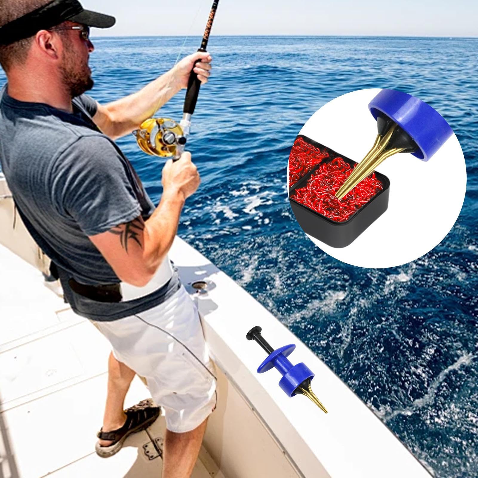 Pellet Bander Tool in-use illustrates reliable hold during baiting.
