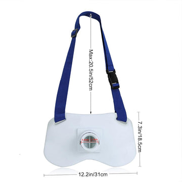 PELLOR adjustable waist belt with safety buckle fits a range of sizes.