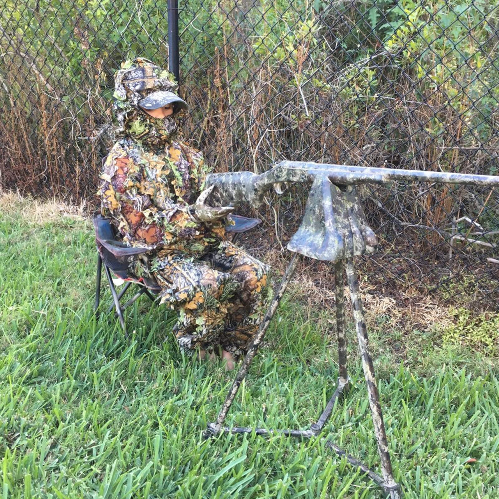 PELLOR Ghillie Suit pants showing flexible waist for stealth movement