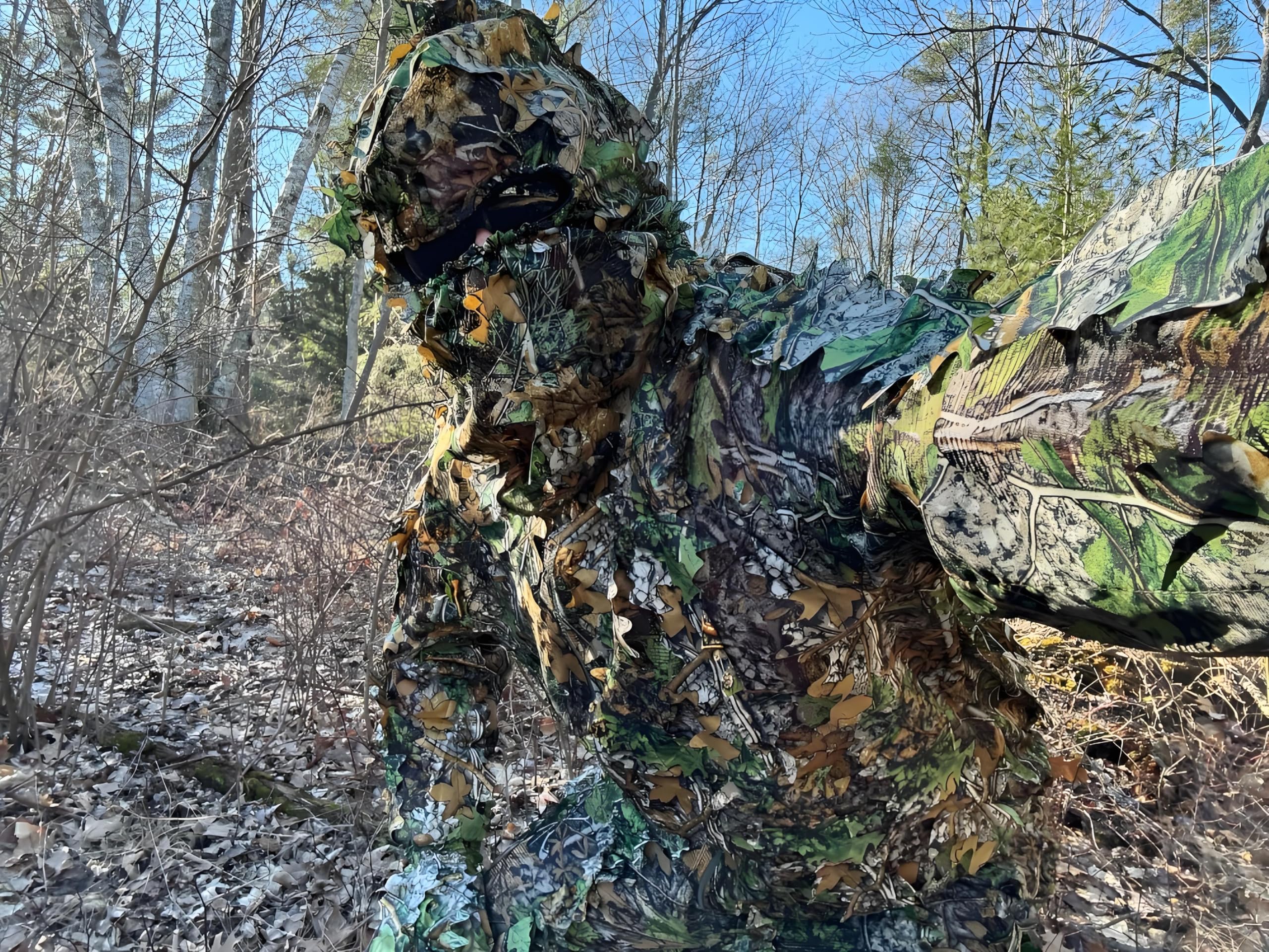 PELLOR Ghillie Suit size chart helps choose the right fit