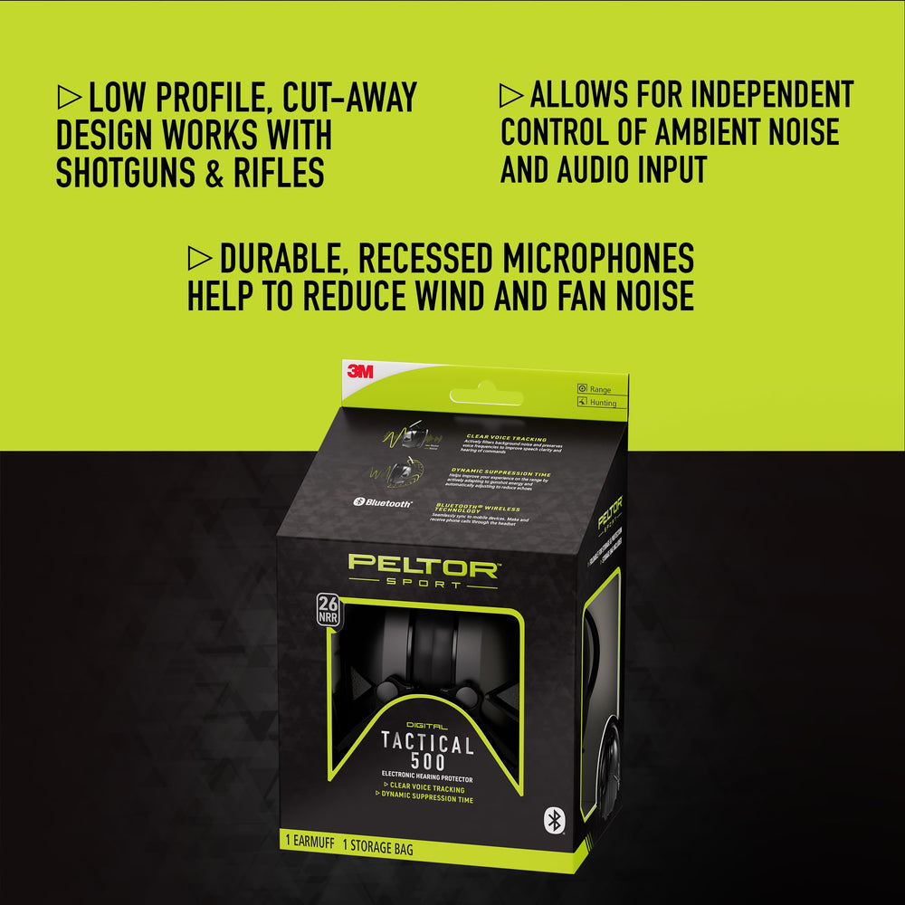 Peltor Sport Tac 500 black ear cushions