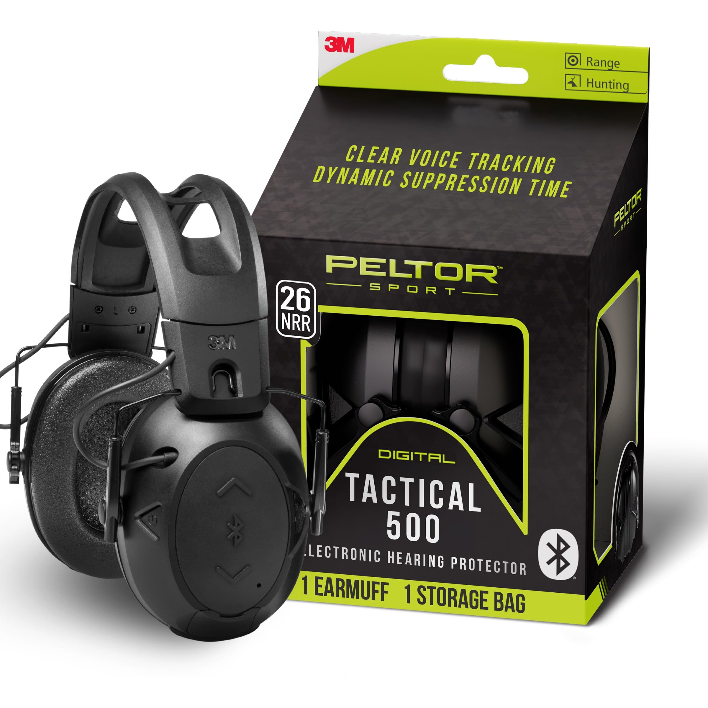 Peltor Sport Tac 500 in black color