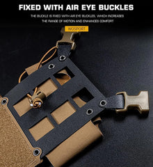 Peminkoo Chest Rig side expansion highlights 3-column MOLLE for attachments
