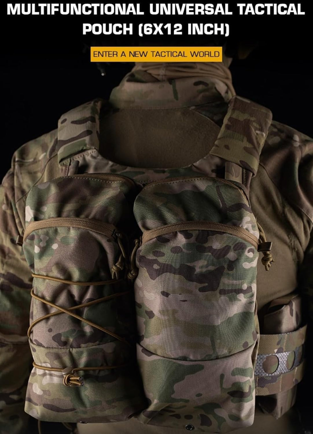 Peminkoo sundries bag mounted on belt for hands-free carry