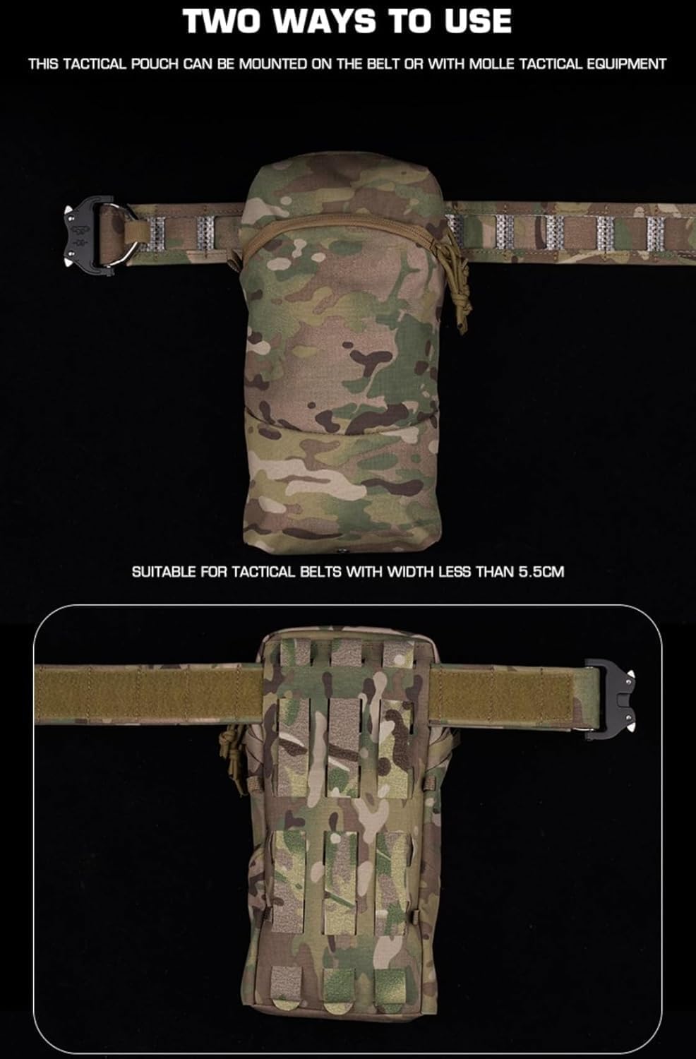 Peminkoo GP vertical sundries bag holds water bags and clothes.