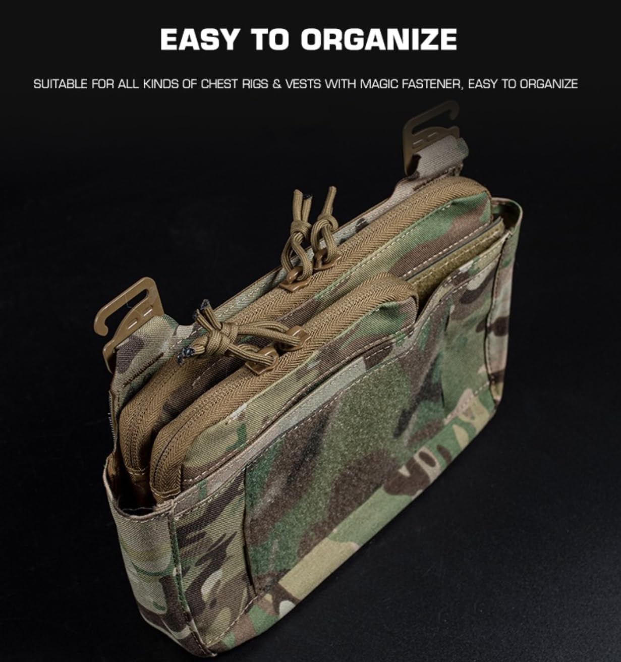 Peminkoo universal pocket insert enhances versatility on chest rigs.