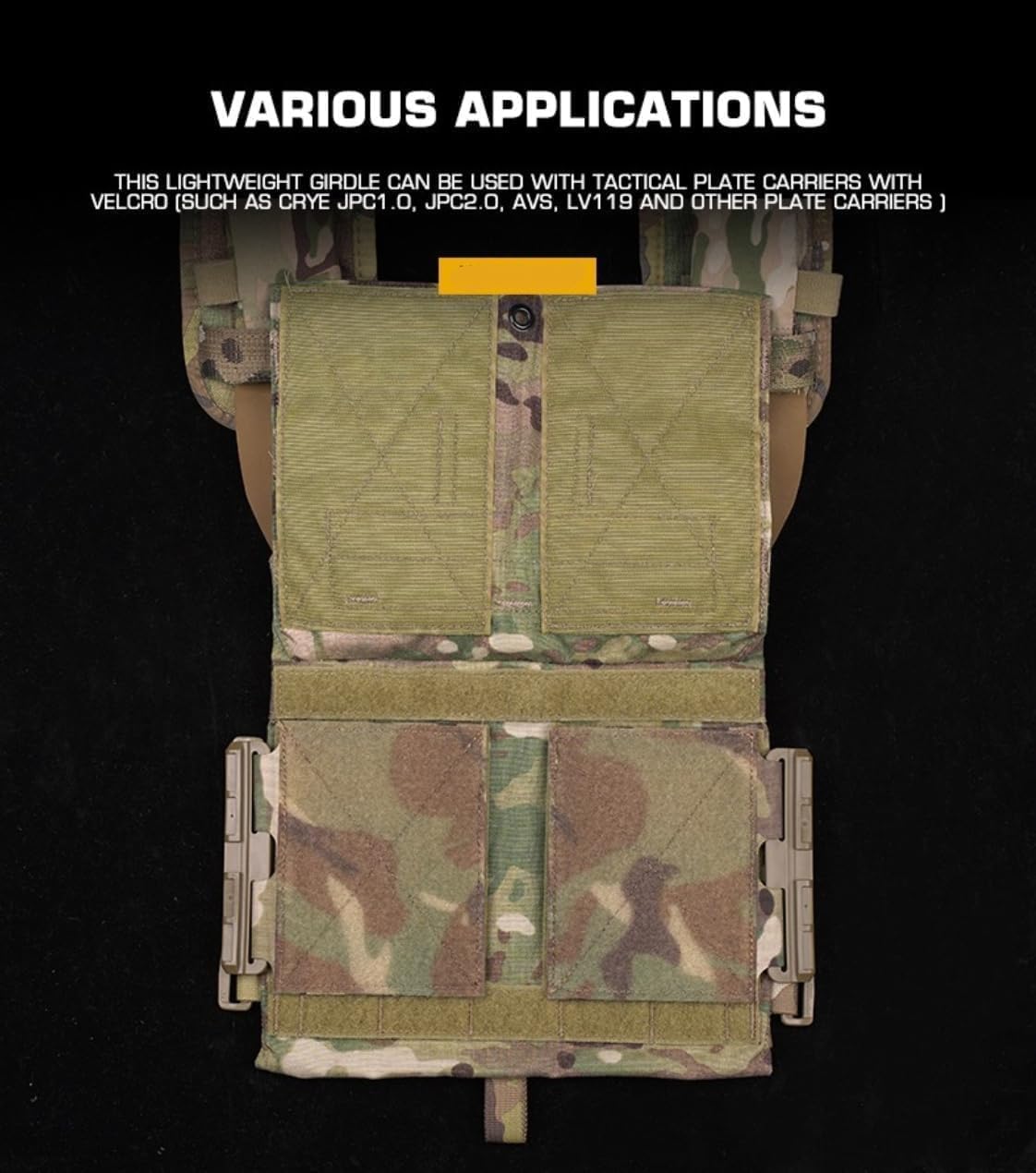 Peminkoo tactical waistband configured for multiple setup options