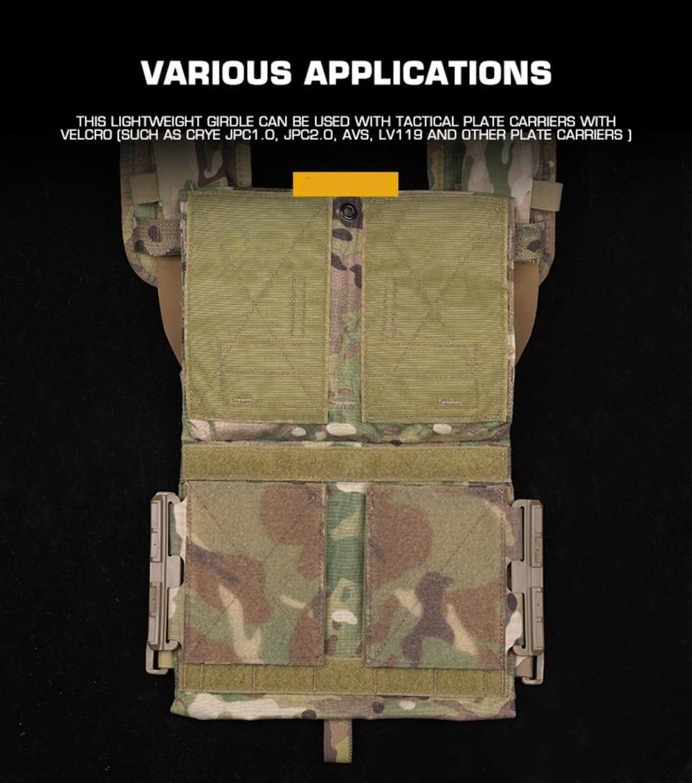 Peminkoo tactical waistband configured for multiple setup options