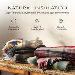 Pendleton wool blanket picnic-ready scene highlights portable comfort outdoors.