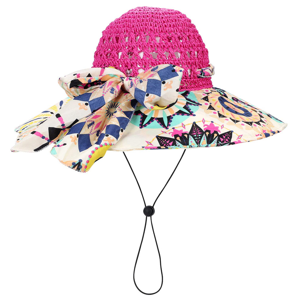 Foldable floppy sun hat rolled for travel