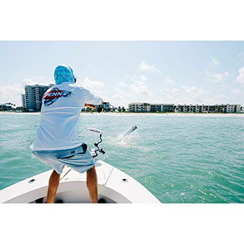 PENN Battle III handle position with dual side option for left or right handed anglers.