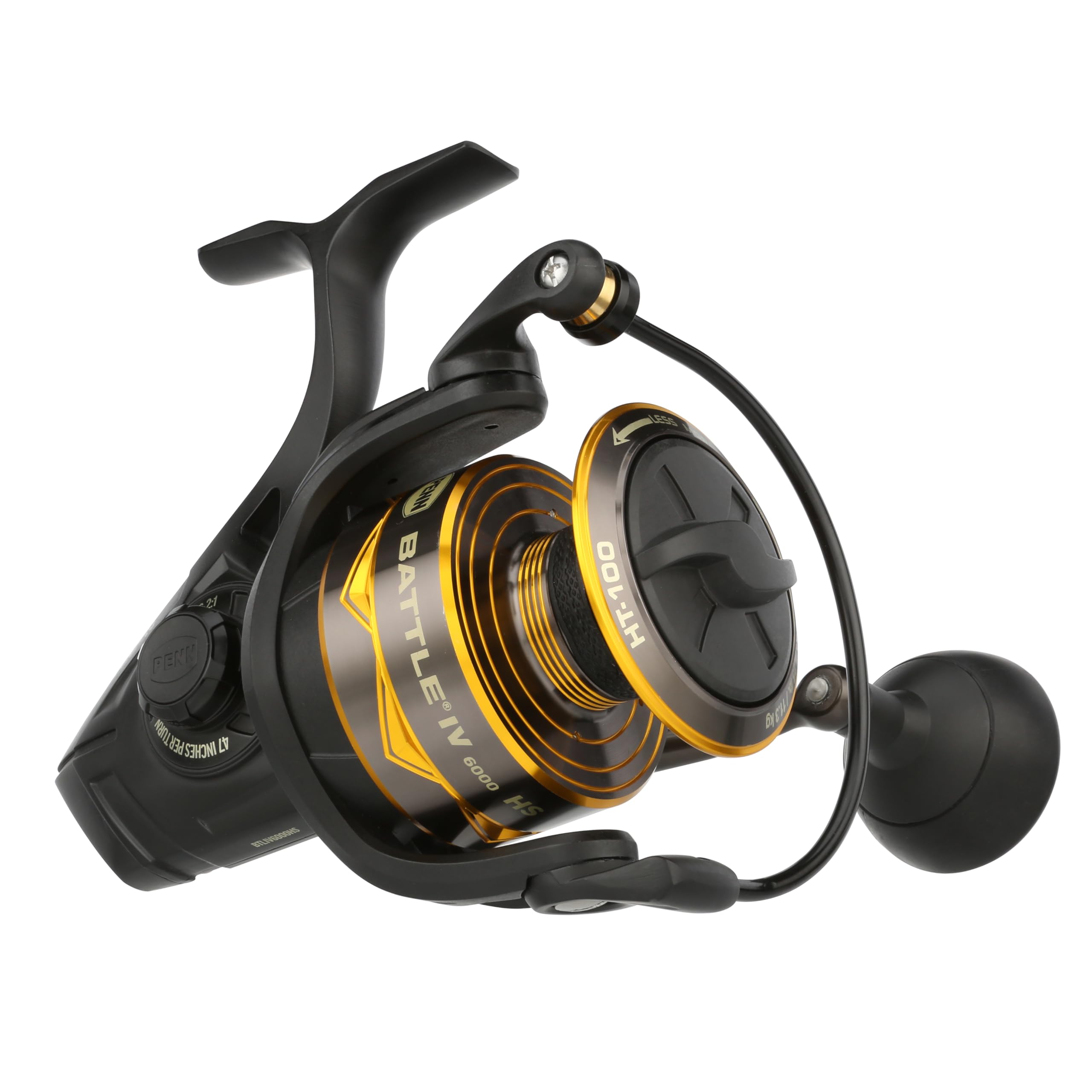 PENN Battle IV line capacity spool showing versatile line options.
