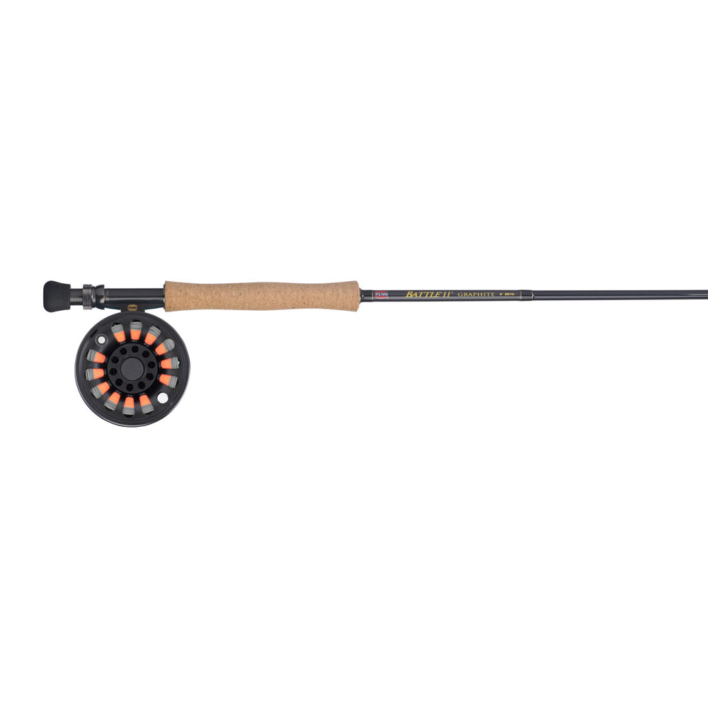 PENN BTLFLY8WT90 aluminium reel seat with carbon spacer for secure grip.