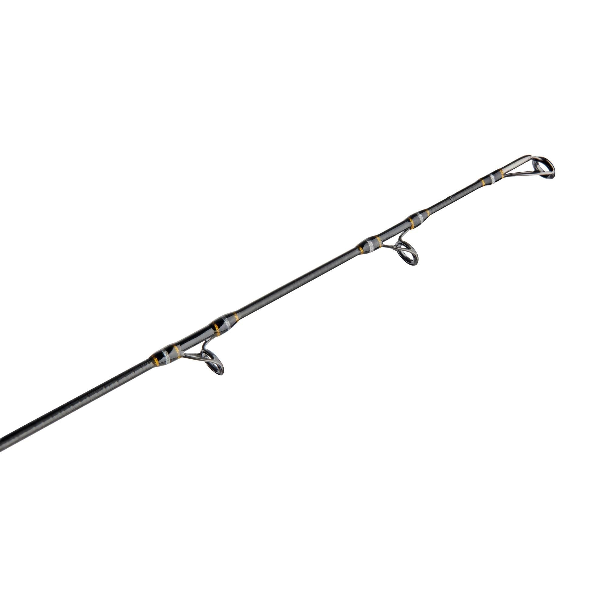 Penn Carnage III aluminum gimbal supports balanced, steady boat retrieves.