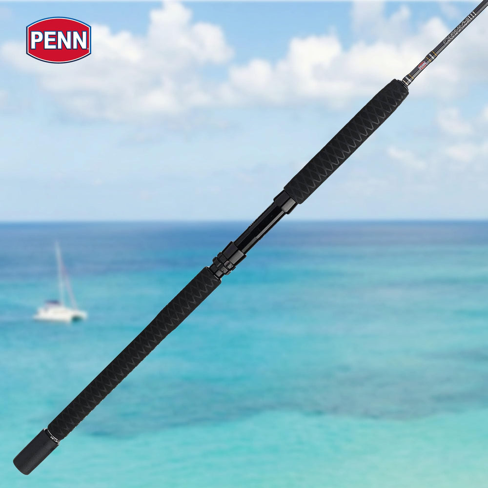 Sea-Guide Aluminum HBS reel seat ensures solid reel connection.